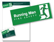 Running Man Fire Safety - Logo and Identity